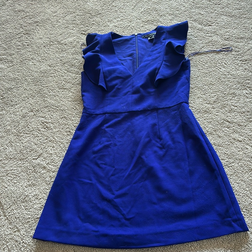 French connection whisper ruffle dress